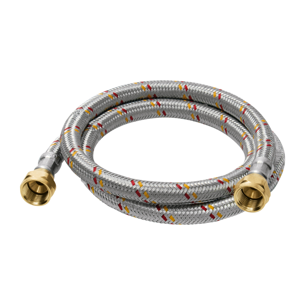 Manguera para gas, aluminio, 3/8' flare, 100 cm, FOSET BASIC FGA-10P