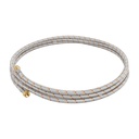 Manguera para gas, aluminio, 3/8' flare, 400 cm, FOSET BASIC FGA-40P