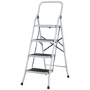 Escalera tubular, plegable, 4 peldaños, Pretul ESTU-4P