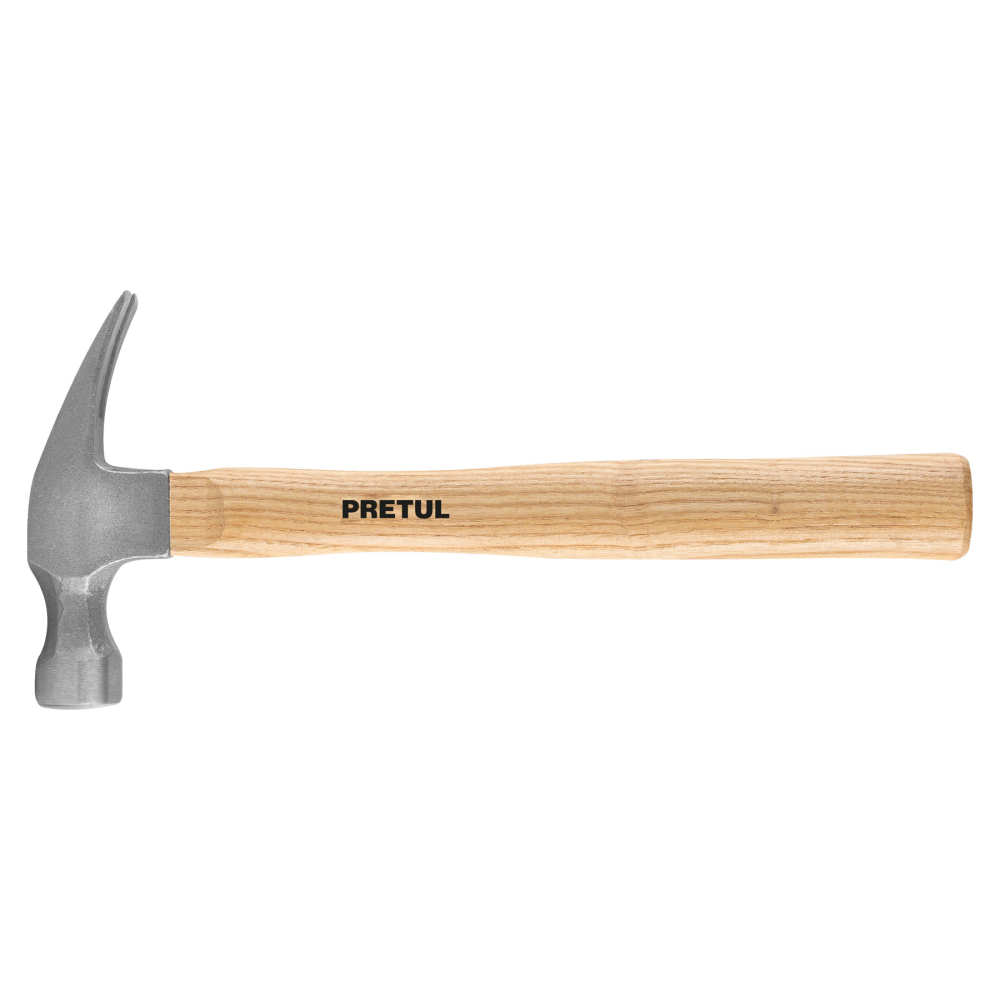 Martillo semipulido, 16 oz, uña recta, PRETUL MAR-16P