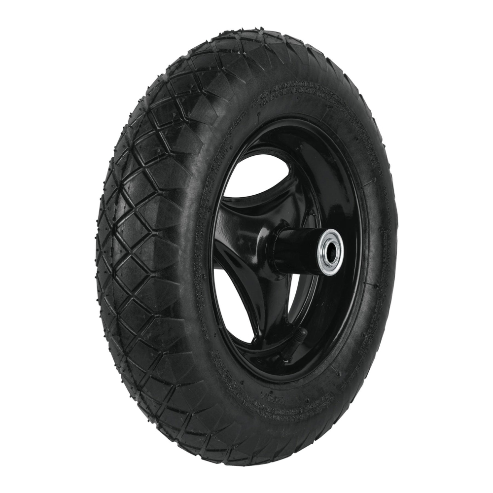 Llanta completa neumática 14', incluye eje y baleros, Pretul RN-P