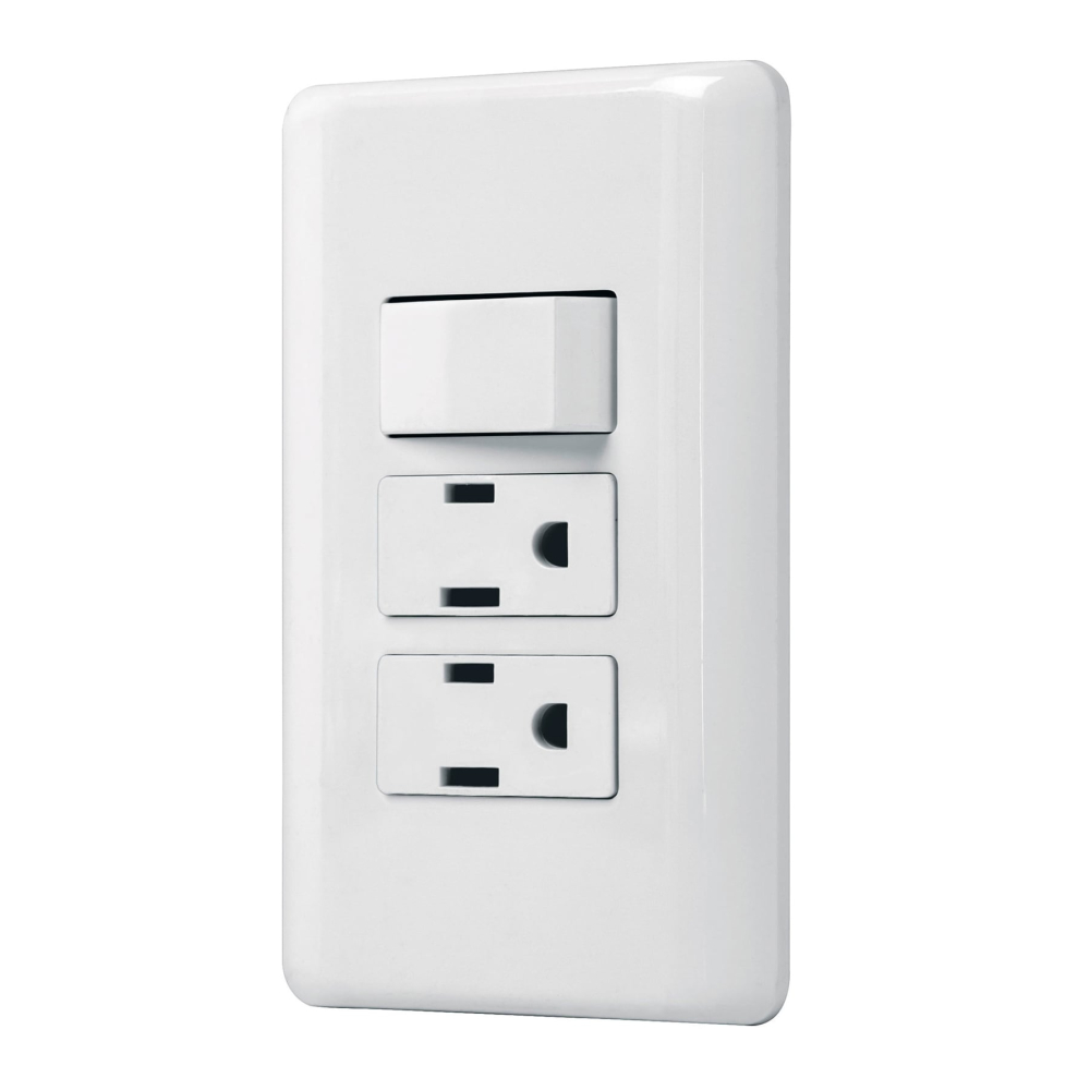 Placa armada 2 contactos e interruptor sencillo, Basic PA-APCO-B3