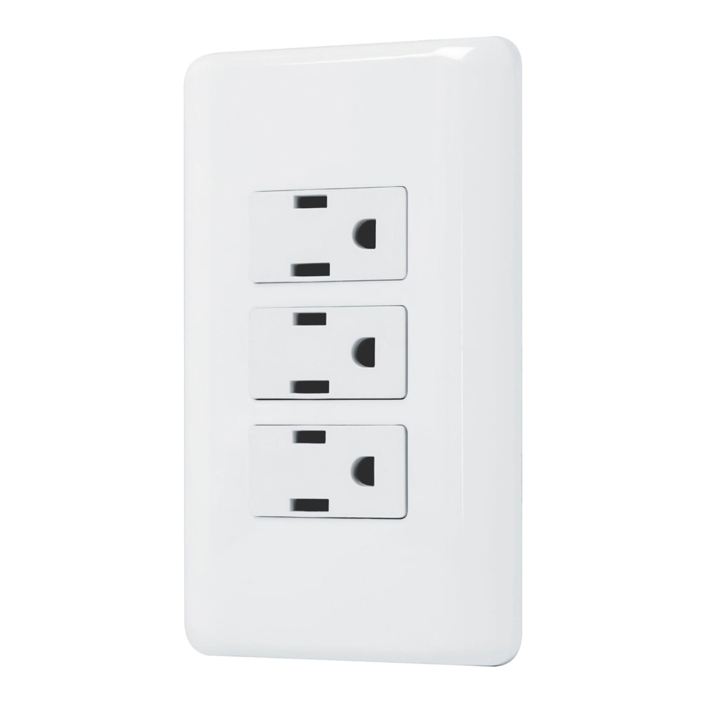 Placa armada con 3 contactos, Volteck Basic PA-COTR-B