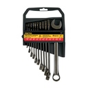 Juego de 11 llaves combinadas std, acabado gun metal, PRETUL J-2011PG