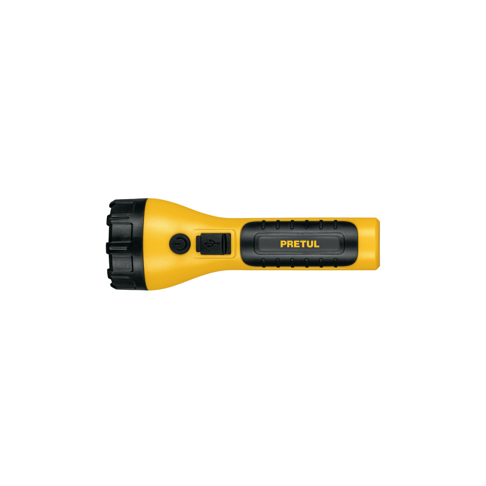 Linterna plástica de LED, 180 lm, recargable, PRETUL LIRE-180P