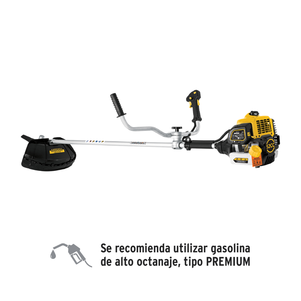 Desmalezadora a gasolina 52 cc mango tipo 'bici' , PRETUL DES-52P