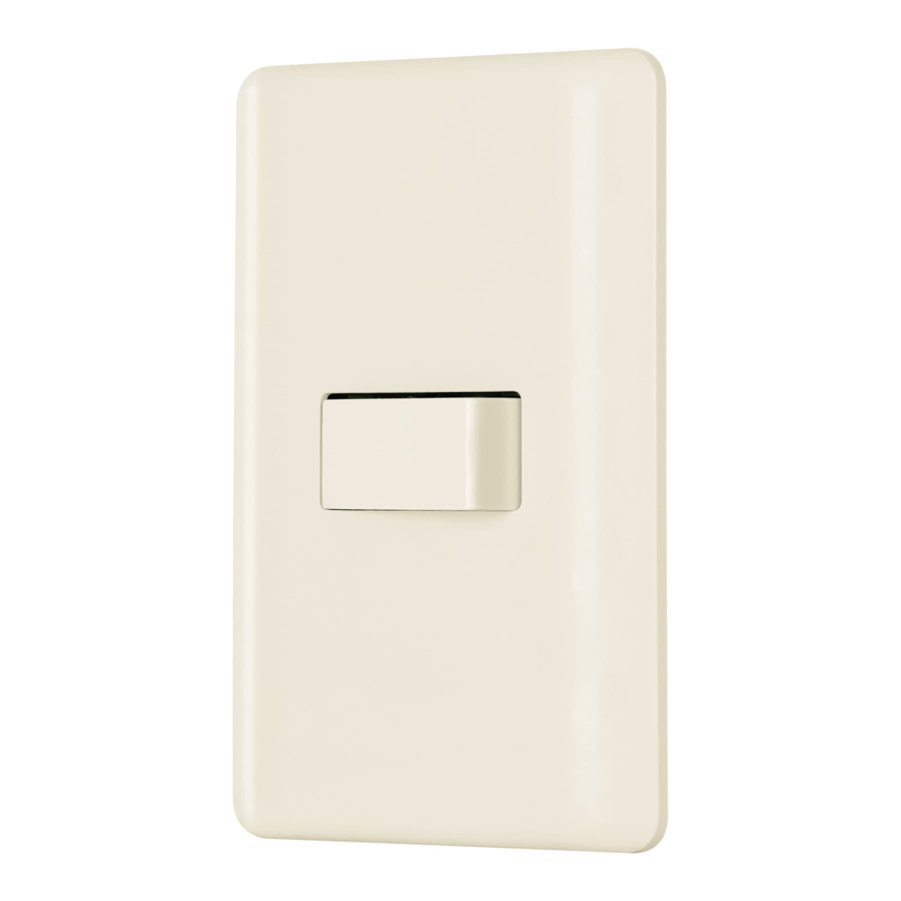 Placa armada 1 interruptor de escalera, marfil, BASIC PA-APSE-EBI