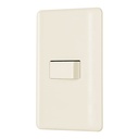 Placa armada 1 interruptor de escalera, marfil, BASIC PA-APSE-EBI