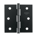 Bisagra cuadrada 3', acero negro mate, cabeza plana, BASIC BC-306PP