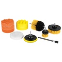 Juego 11 accesorios de limpieza y pulido p/taladro, Pretul JCE-11P