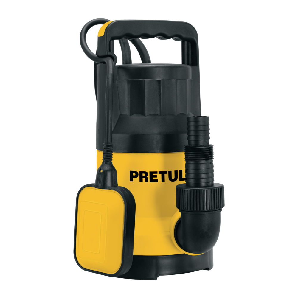 Bomba sumergible plástica, 1 HP para agua limpia, PRETUL BOS-1LPP
