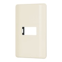 Placa 1 módulo, marfil, línea VOLTECK BASIC PPSE-BI