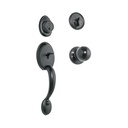 Jaladera y perilla, Berna llave-mariposa, negro, BASIC CEP-61PJP