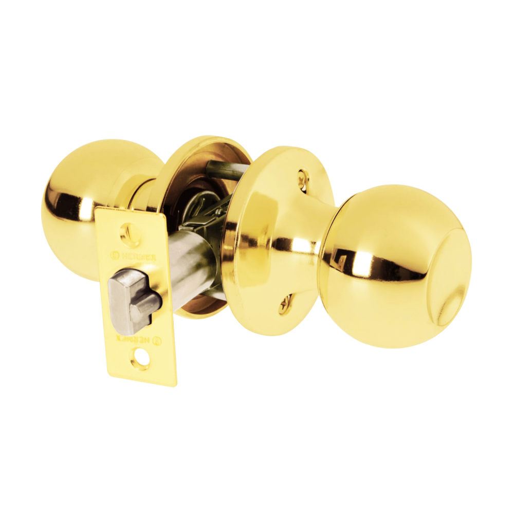 Cerradura esfera tubular, entrada, brillante, blíster, BASIC BALT-LB-EPB