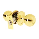 Cerradura esfera tubular, entrada, brillante, blíster, BASIC BALT-LB-EPB