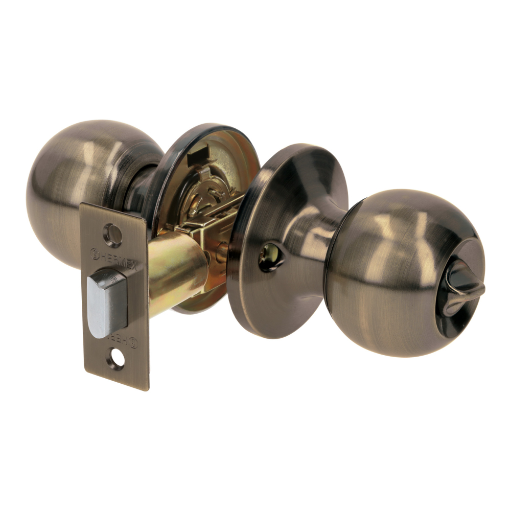 Cerradura esfera tubular, baño, antiguo, blíster, BASIC BALT-LA-BPB