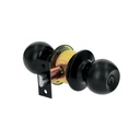 Cerradura tipo esfera, cilíndrico, recámara, negro, BASIC BAL-NE-RP