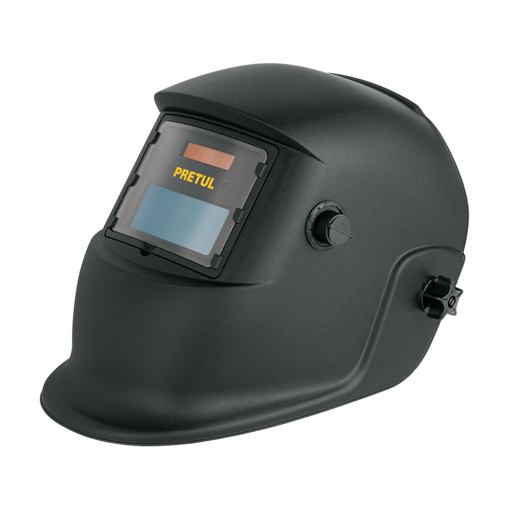 Careta electrónica para soldar sombra 9-13, negra, PRETUL CAREL-11P