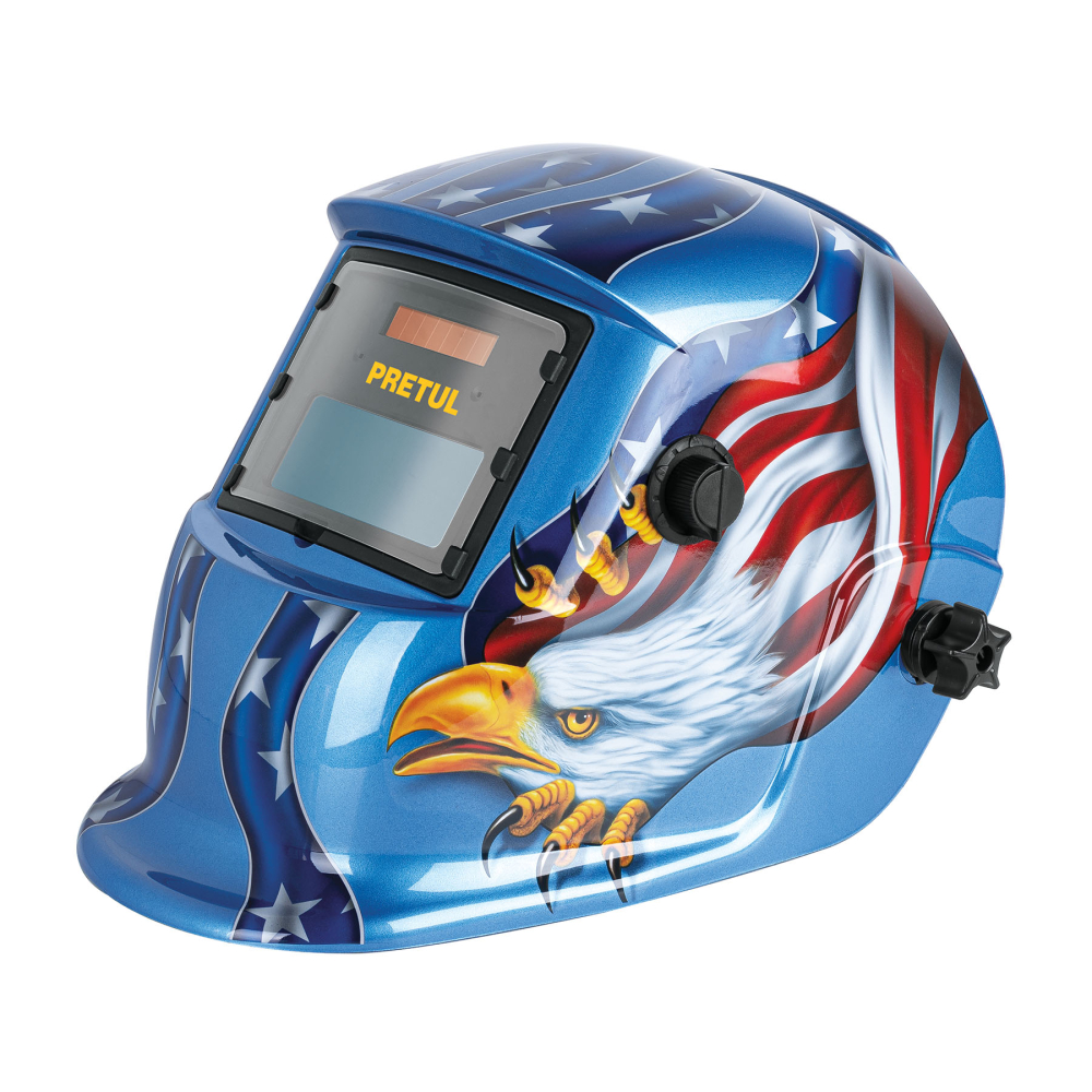 Careta electrónica para soldar sombra 9-13, águila, PRETUL CAREL-11AP