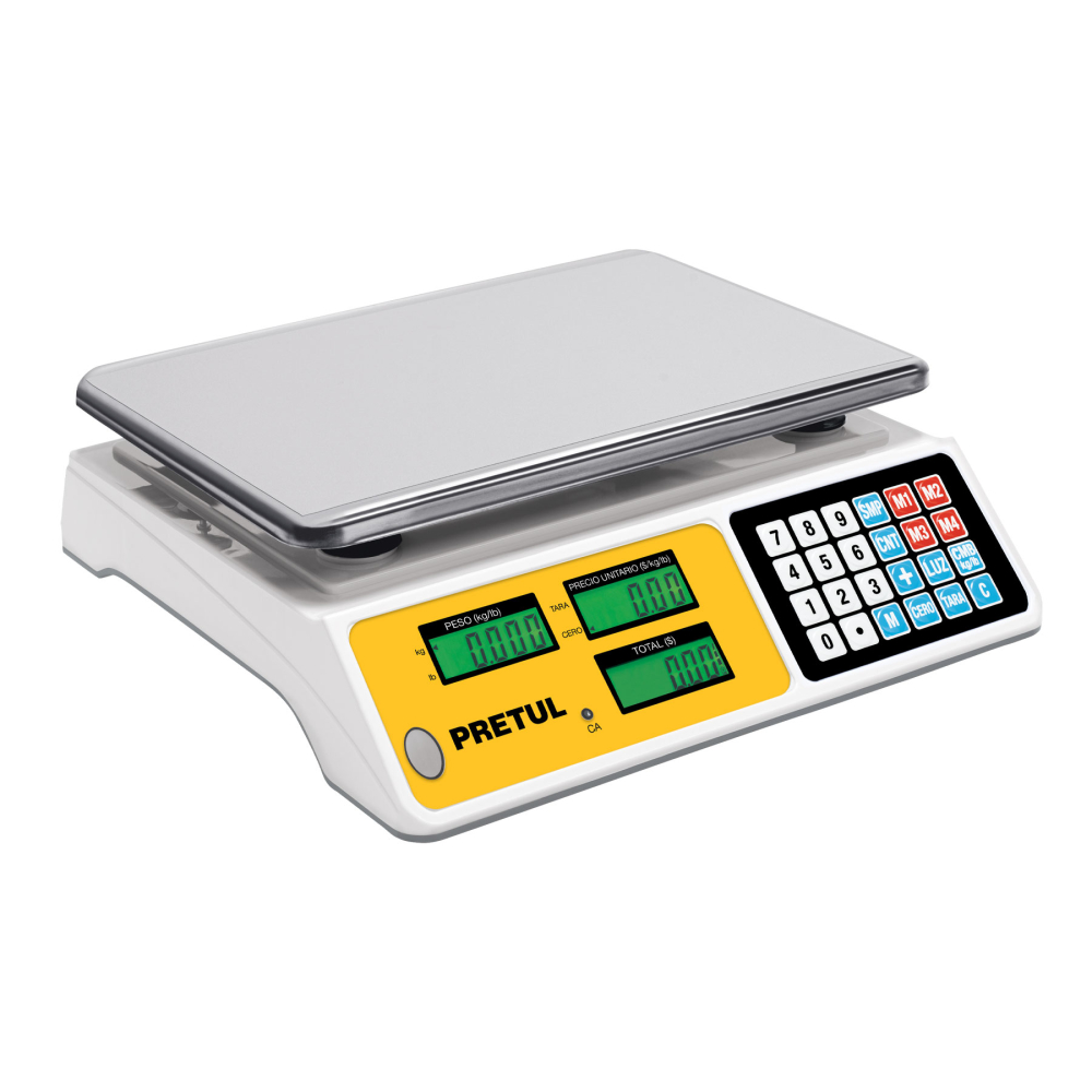 Báscula electrónica multifunciones 40 kg, PRETUL BASE-40P