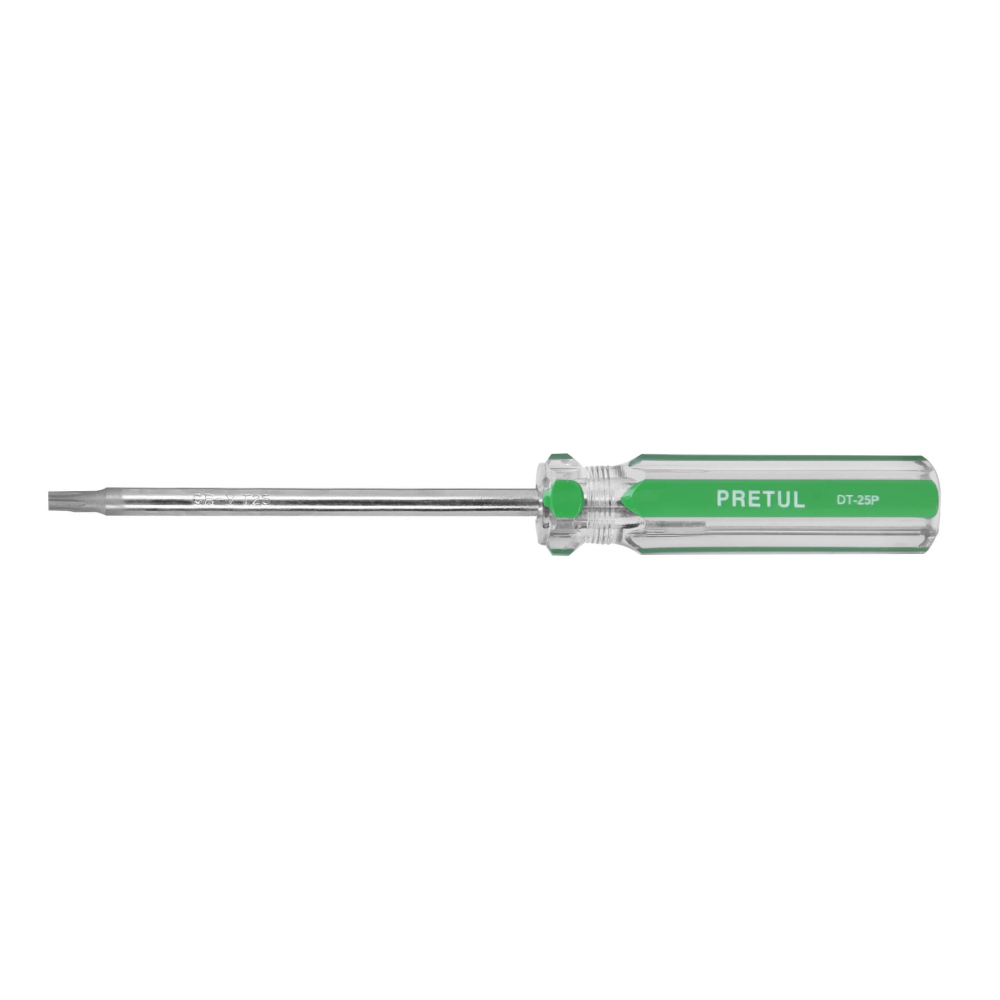 Desarmador punta Torx T 25 mango de PVC, PRETUL DT-25P
