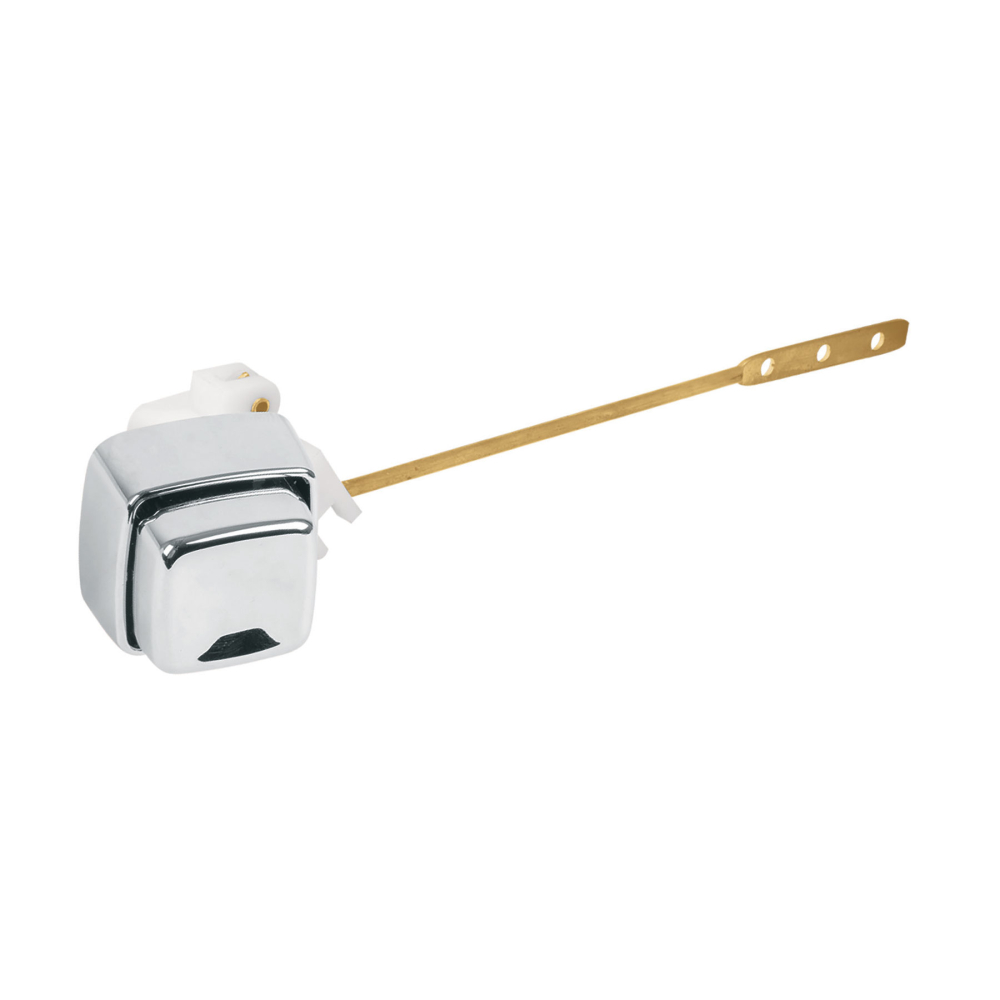 Botón frontal plástico cromado para WC, FOSET PW-022