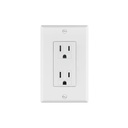 Placa armada contacto dúplex, 2 polos + tierra Classic PA-CODO-CLP