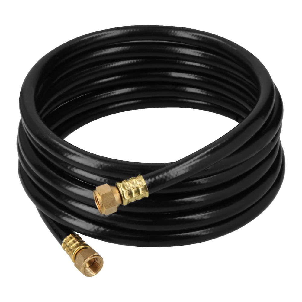 Manguera para gas, PVC negra, 3/8' flare, 4 m, FOSET MGAN-40