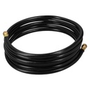 Manguera para gas, PVC negra, 3/8' flare, 5 m, FOSET MGAN-50