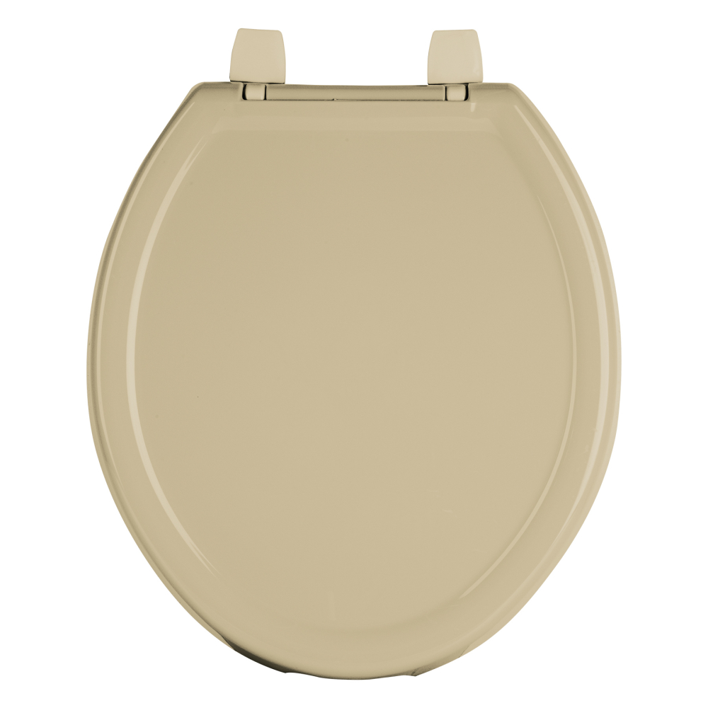 Asiento redondo ligero con tapa para WC, beige, FOSET BASIC AWC-35C