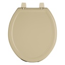 Asiento redondo ligero con tapa para WC, beige, FOSET BASIC AWC-35C