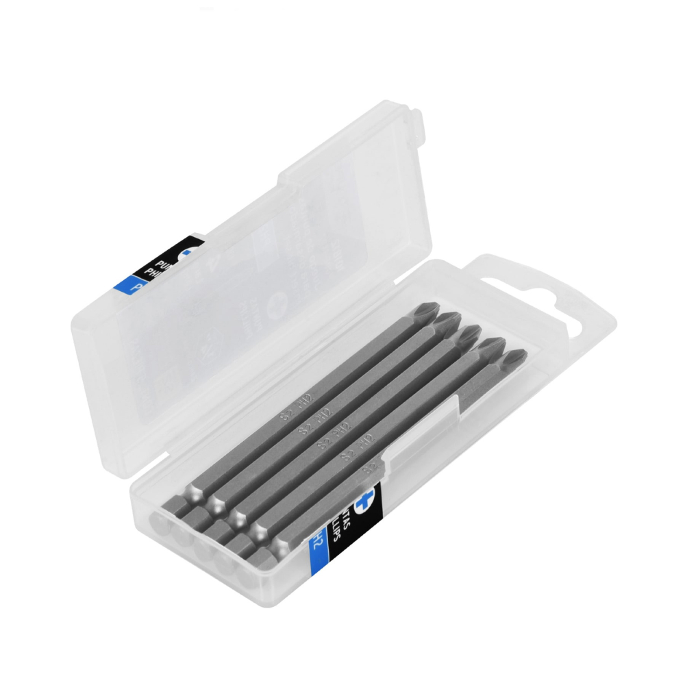 Estuche con 5 puntas de cruz PH2 largo 4', TRUPER EXPERT PUDE-1402