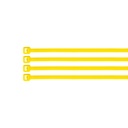 Bolsa con 100 cinchos plásticos 18 lb, 100x2.5 mm, amarillo CIN-1810A