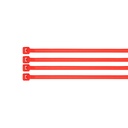 Bolsa con 50 cinchos plásticos 40 lb, 150 x 3.5 mm, rojos CIN-4015R