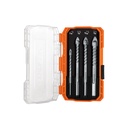 Juego de 4 brocas para vidrio y azulejo, Truper Expert JBVI-4X