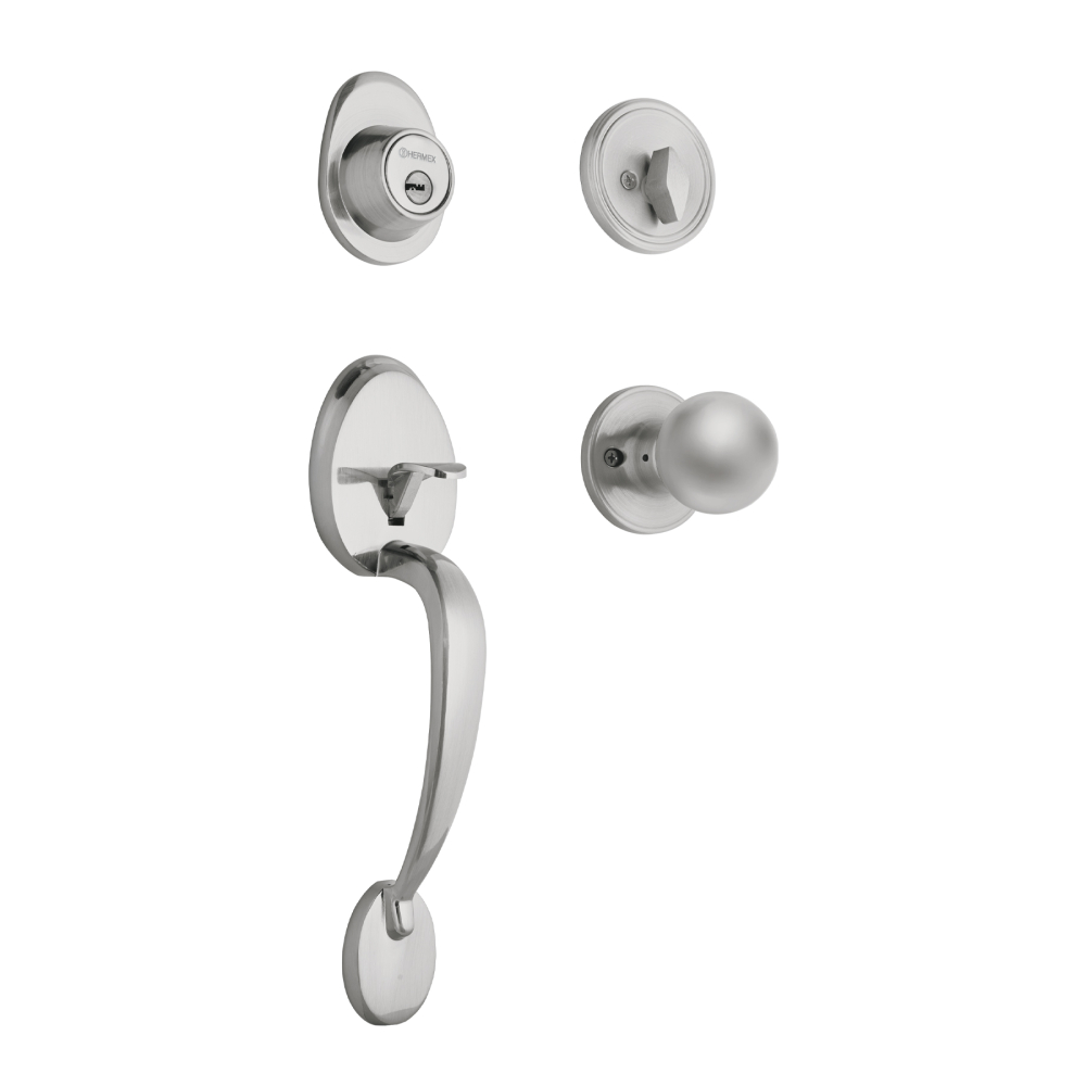 Jaladera/perilla, Lugo llave-mariposa, Cromo Mate, HERMEX CEP-31PJ