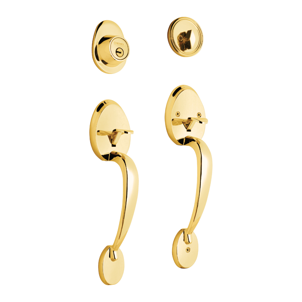 Doble jaladera, Lugo llave-mariposa,Latón Brillante,HERMEX CEP-11JJ