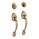 Doble jaladera, Lugo llave-mariposa, Latón Antiguo, HERMEX CEP-21JJ