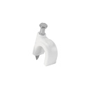 Bolsa con 500 grapas blancas de 6 mm para cable redondo GCU-6BG