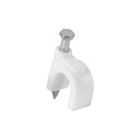 Bolsa con 500 grapas blancas de 8 mm para cable redondo GCU-8BG