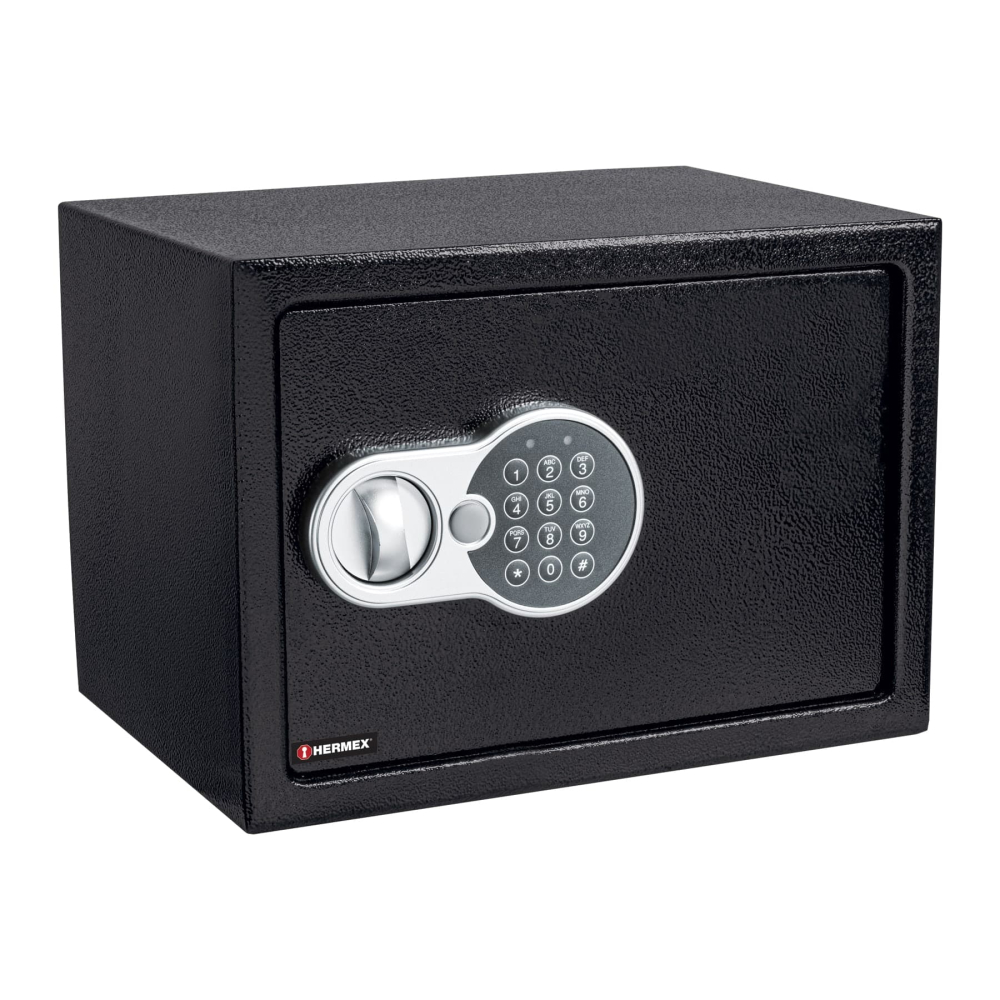 Caja de seguridad electrónica, mediana, HERMEX CASE-35