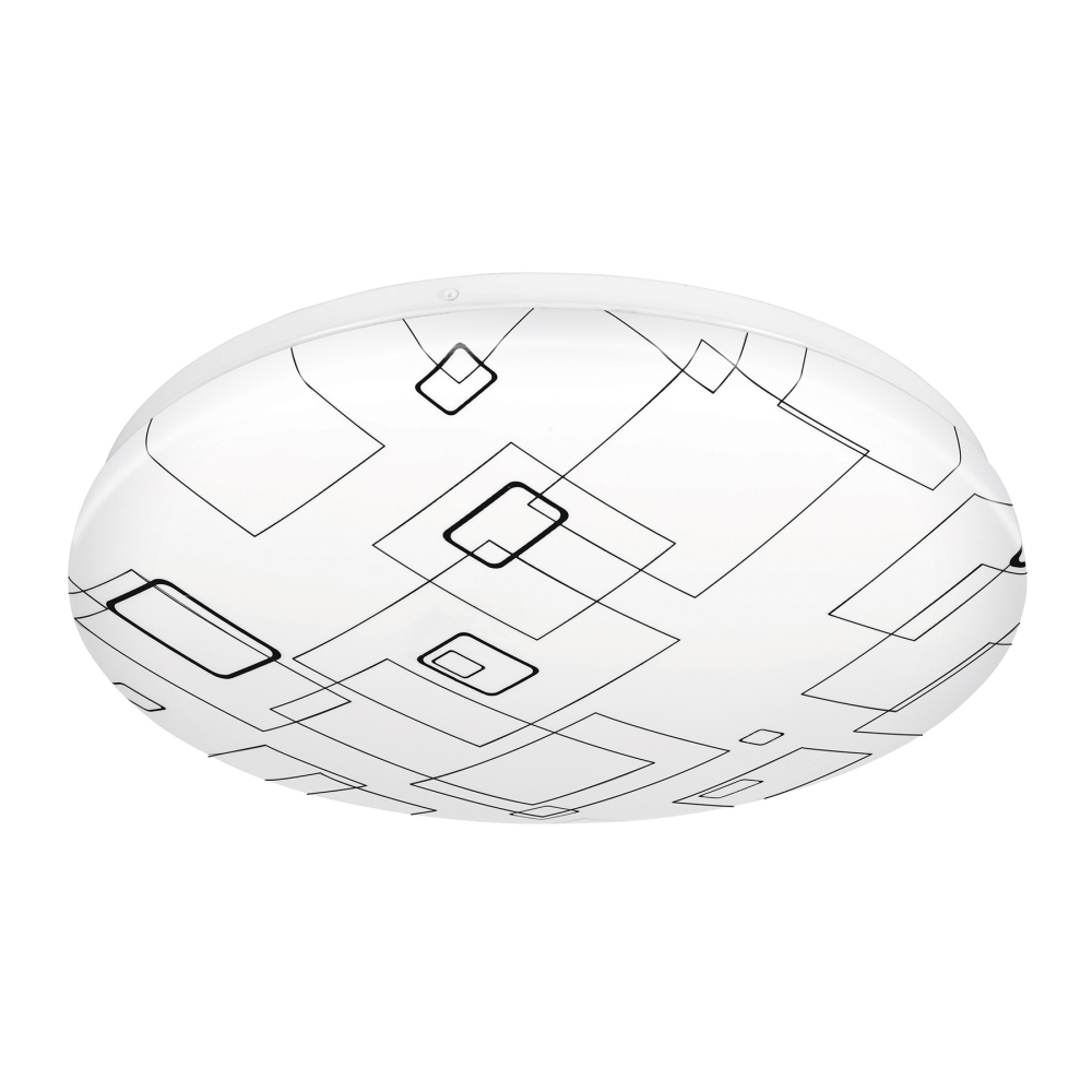 Luminario LED plafón decorativo 22W 6500K, cuadros, BASIC PLA-504L