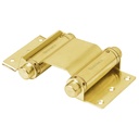 Bisagra de doble acción 3', acero, latón brillante, HERMEX BID-301