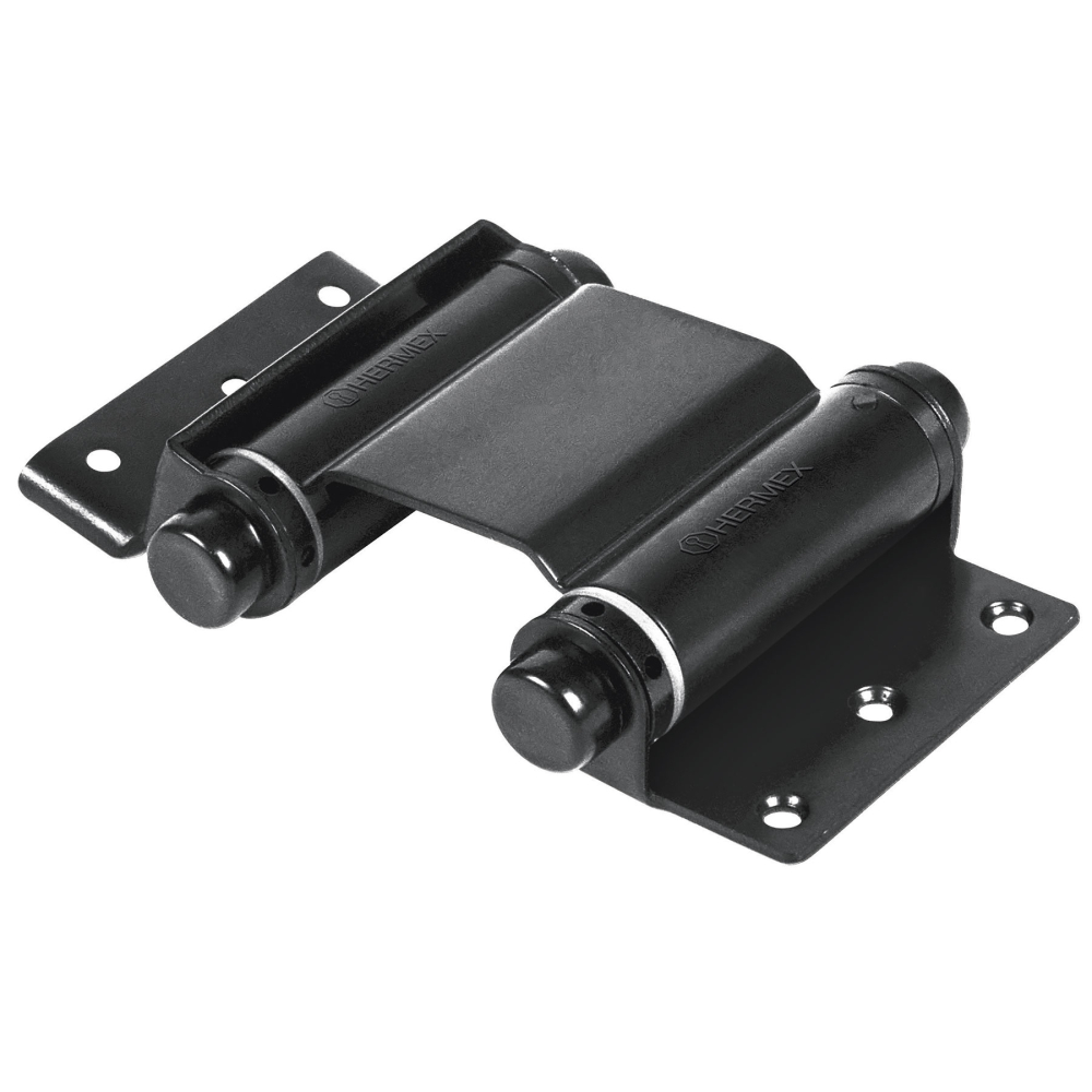 Bisagra de doble acción 3', acero, negro semi-brillante BID-306