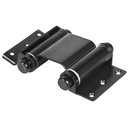 Bisagra de doble acción 3' acero negro, HERMEX BID-306