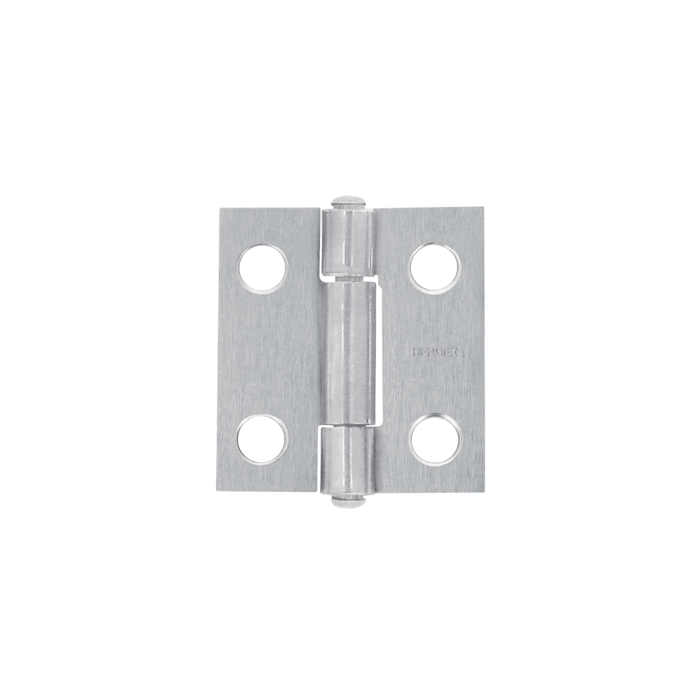 Bisagra rectangular 1 x 7/8', acero natural, HERMEX BR-100