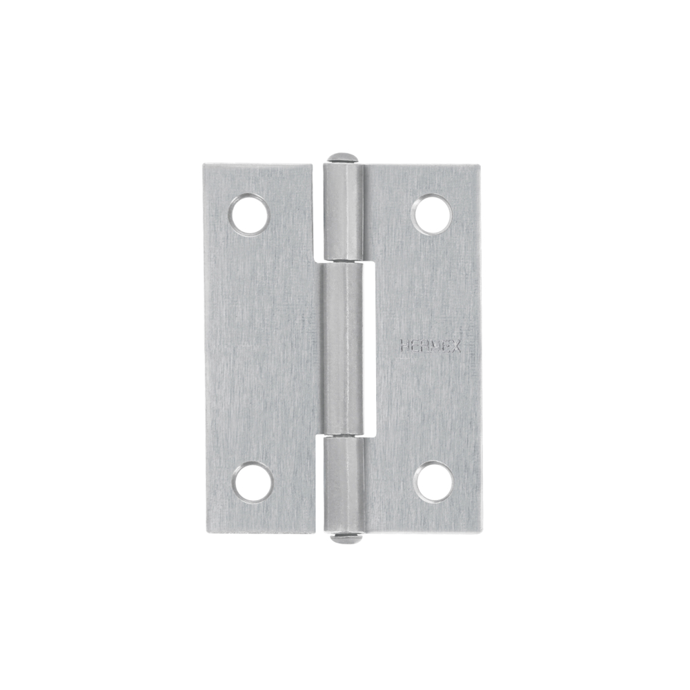 Bisagra rectangular 2' acero pulido, HERMEX BR-200