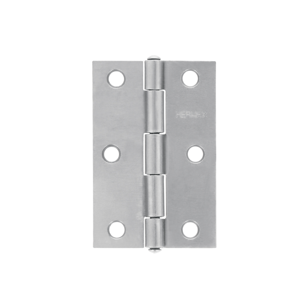 Bisagra rectangular 3' acero pulido, HERMEX BR-300