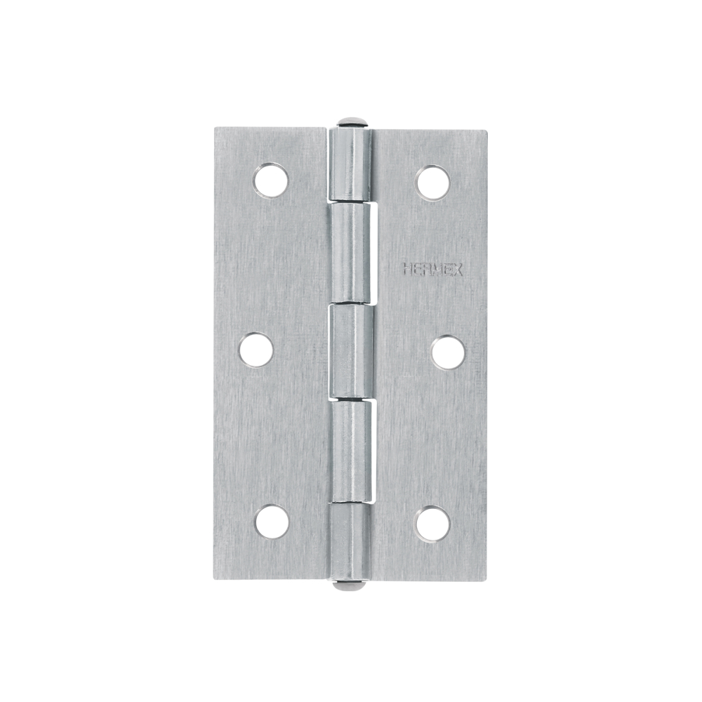 Bisagra rectangular 3-1/2' acero pulido, HERMEX BR-350