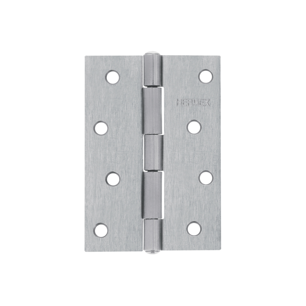 Bisagra rectangular 4' acero pulido, HERMEX BR-400